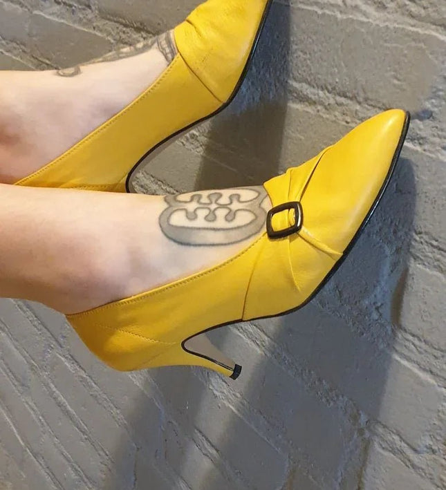 Vintage 80s (Made in Italy) Pointed Heel Shoes - Yatva