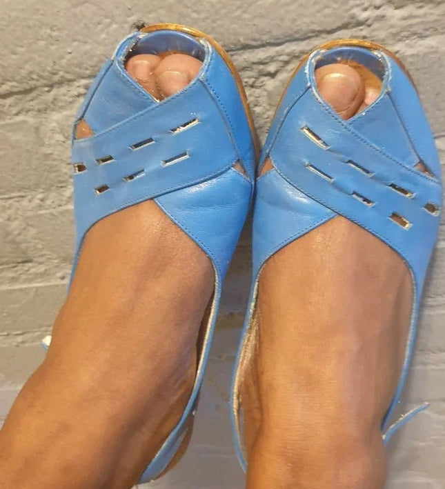Vintage 80´s Peepl Slingback Shoes - Yatva