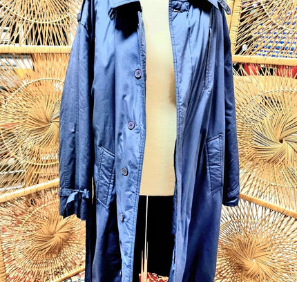 Vintage 80's Quilted Mac Coat - Yatva