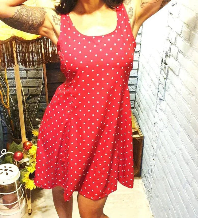 Vintage 80s Skater Dress - Yatva