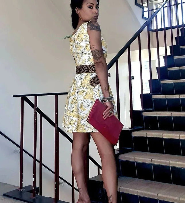 Vintage 80s Skater Dress - Yatva
