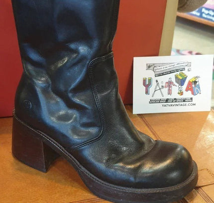 Vintage 90´s Block Heel Ankle Boots - Yatva