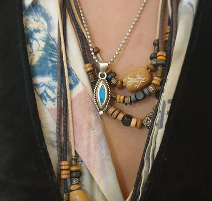 Vintage 90's Bohemian Necklace - Yatva