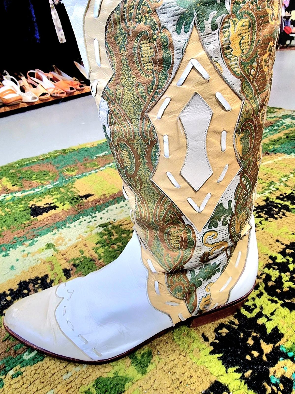 Vintage Alvoro Carpena Cowboy Boots