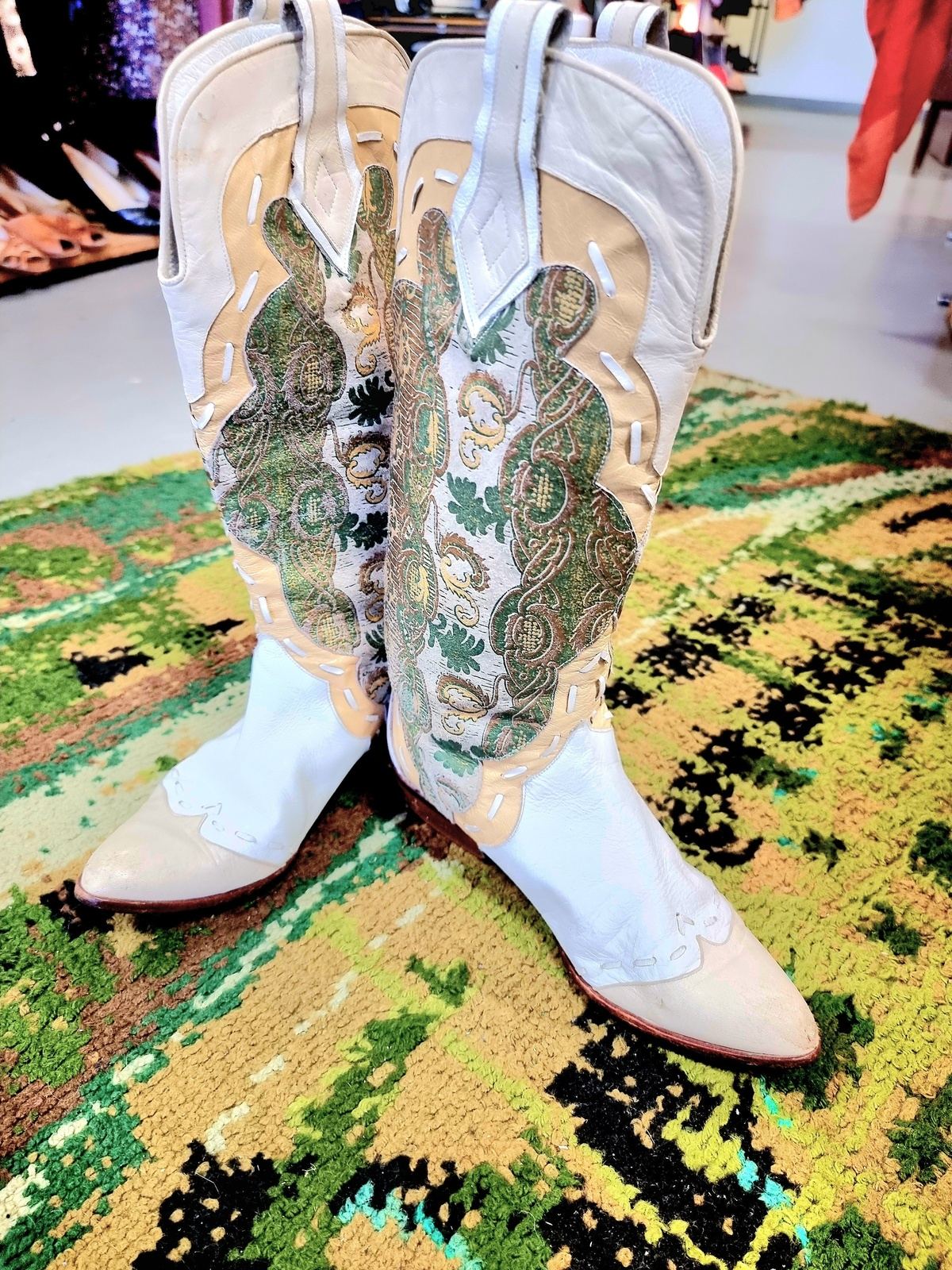Vintage Alvoro Carpena Cowboy Boots