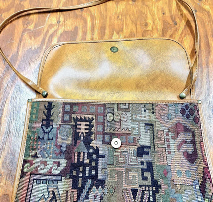 Vintage Aztec Shoulder & Clutch Bag - Yatva