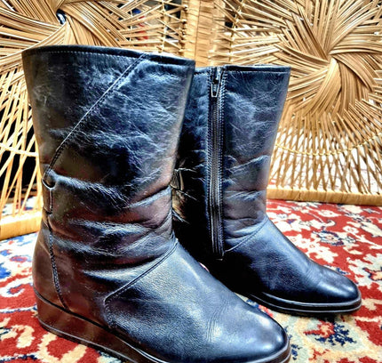 Vintage Bama Lams Ankle Boots - Yatva