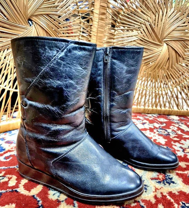 Vintage Bama Lams Ankle Boots - Yatva