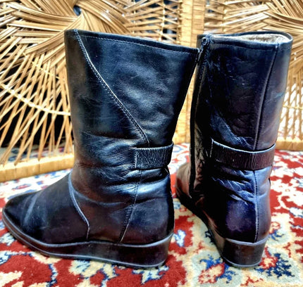 Vintage Bama Lams Ankle Boots - Yatva