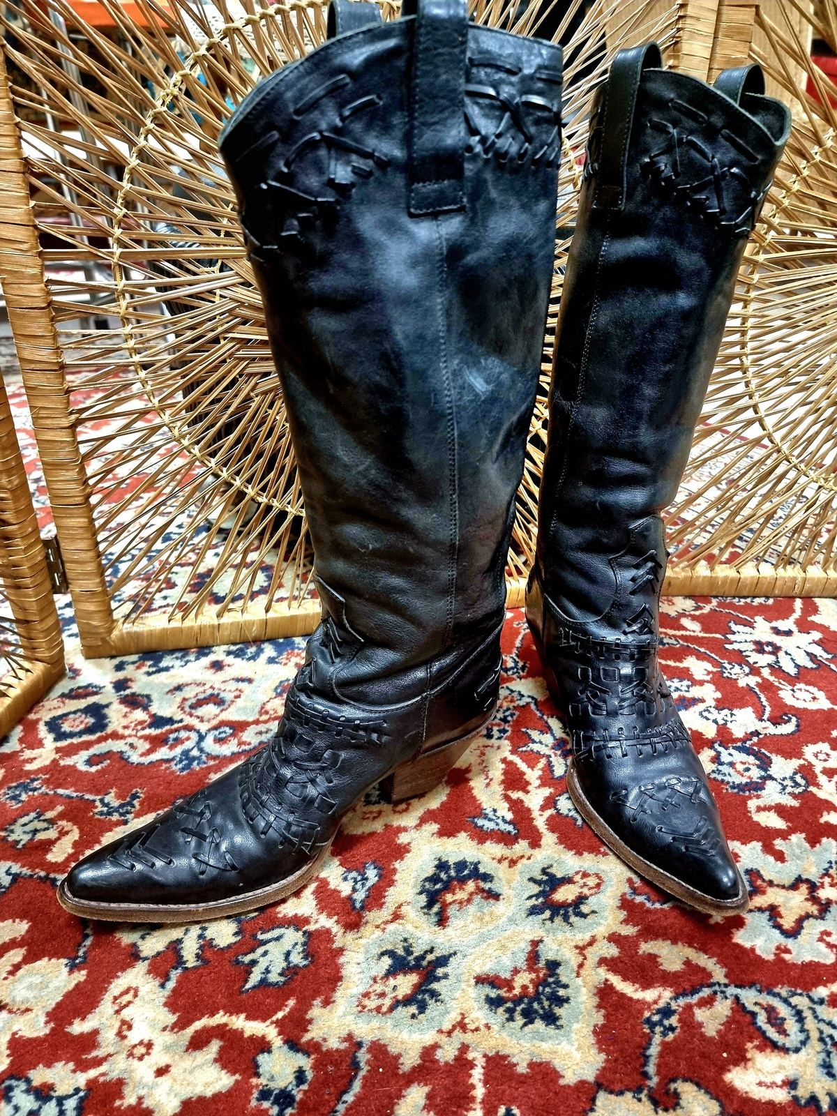 Vintage Buttero Cowboy Boots