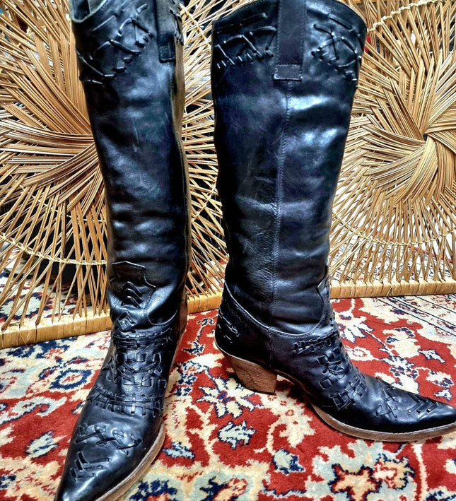 Vintage Buttero Cowboy Boots - Yatva