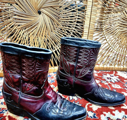 Vintage Customised Cowboy Boots - Yatva