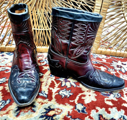 Vintage Customised Cowboy Boots - Yatva