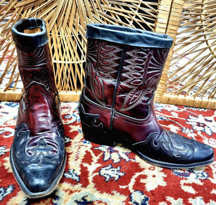 Vintage Customised Cowboy Boots - Yatva