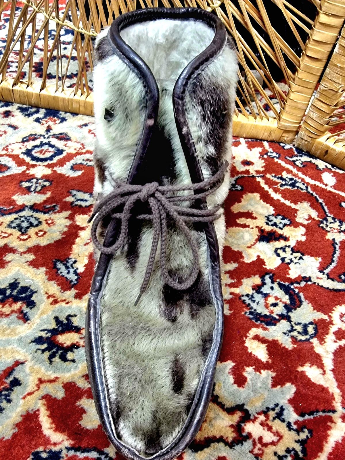Vintage Davos Fake Fur Ankle boots