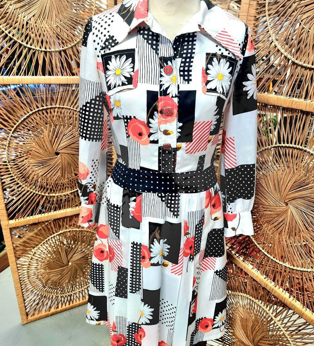 Vintage Floral Dress - Yatva