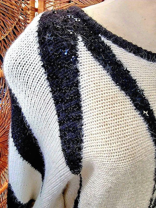 Vintage Glitter Jumper Sweater - Yatva