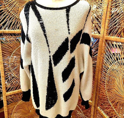 Vintage Glitter Jumper Sweater - Yatva
