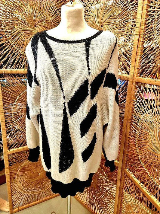 Vintage Glitter Jumper Sweater - Yatva