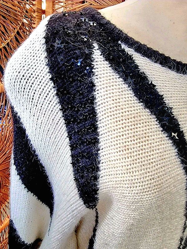 Vintage Glitter Jumper Sweater