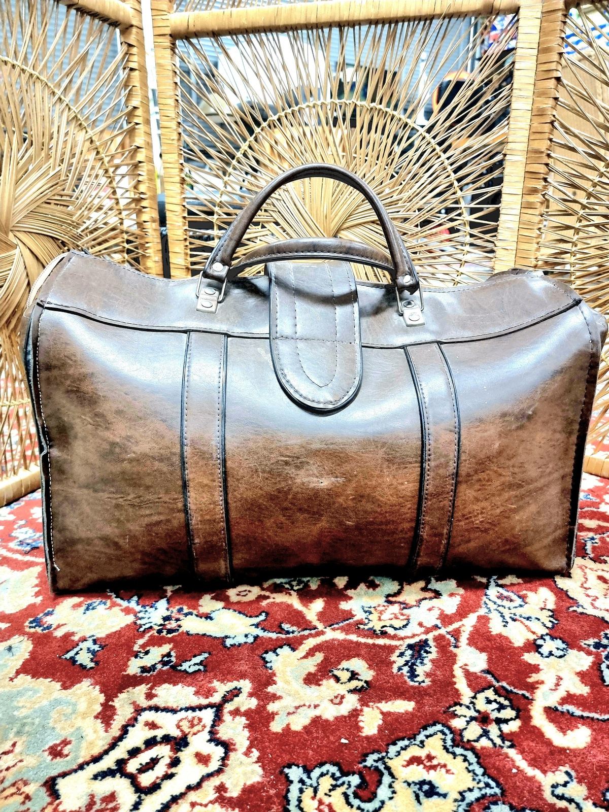 Vintage Holdall Weekend Bag