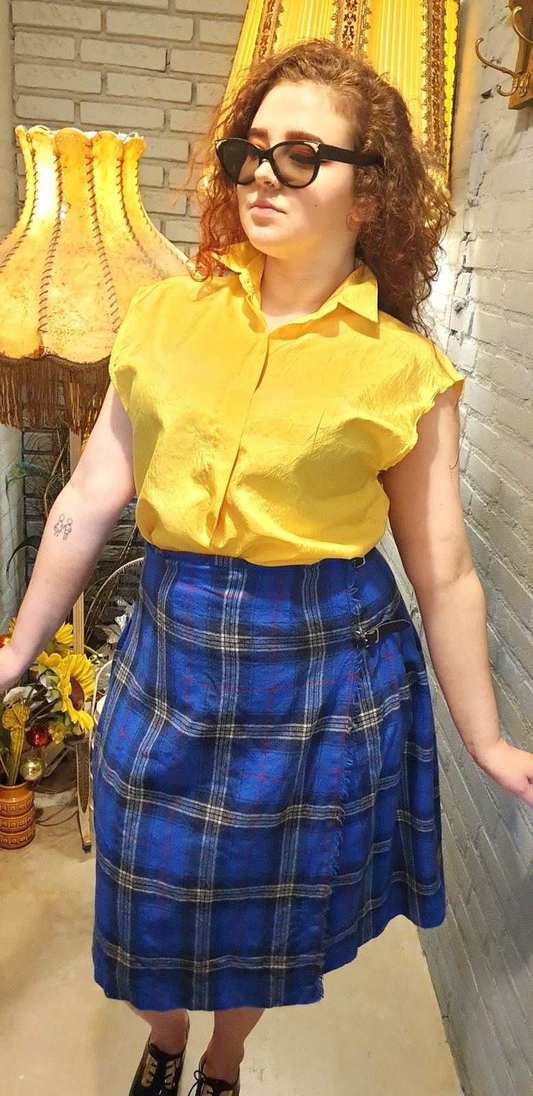 Vintage Kilt Wrap Skirt