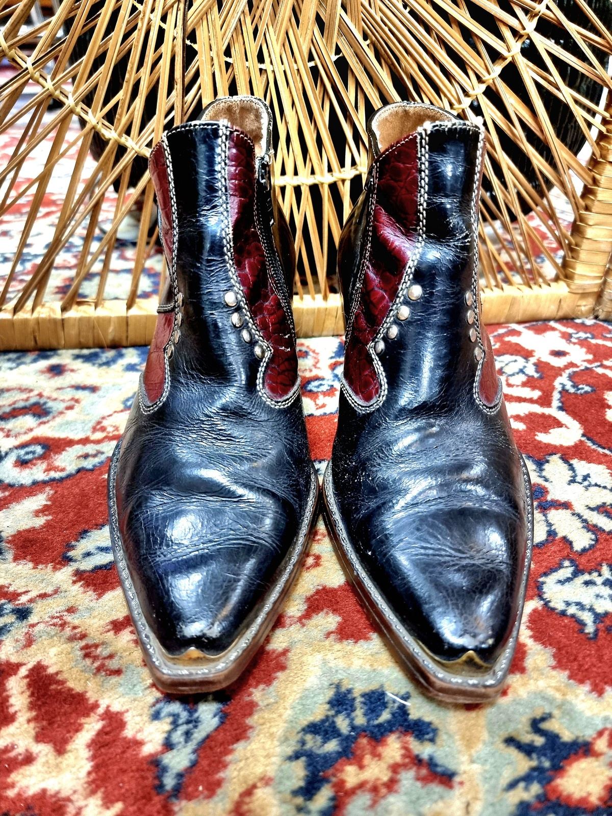 Vintage Leather Ankle Boots