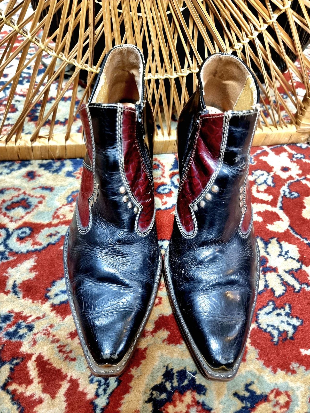 Vintage Leather Ankle Boots