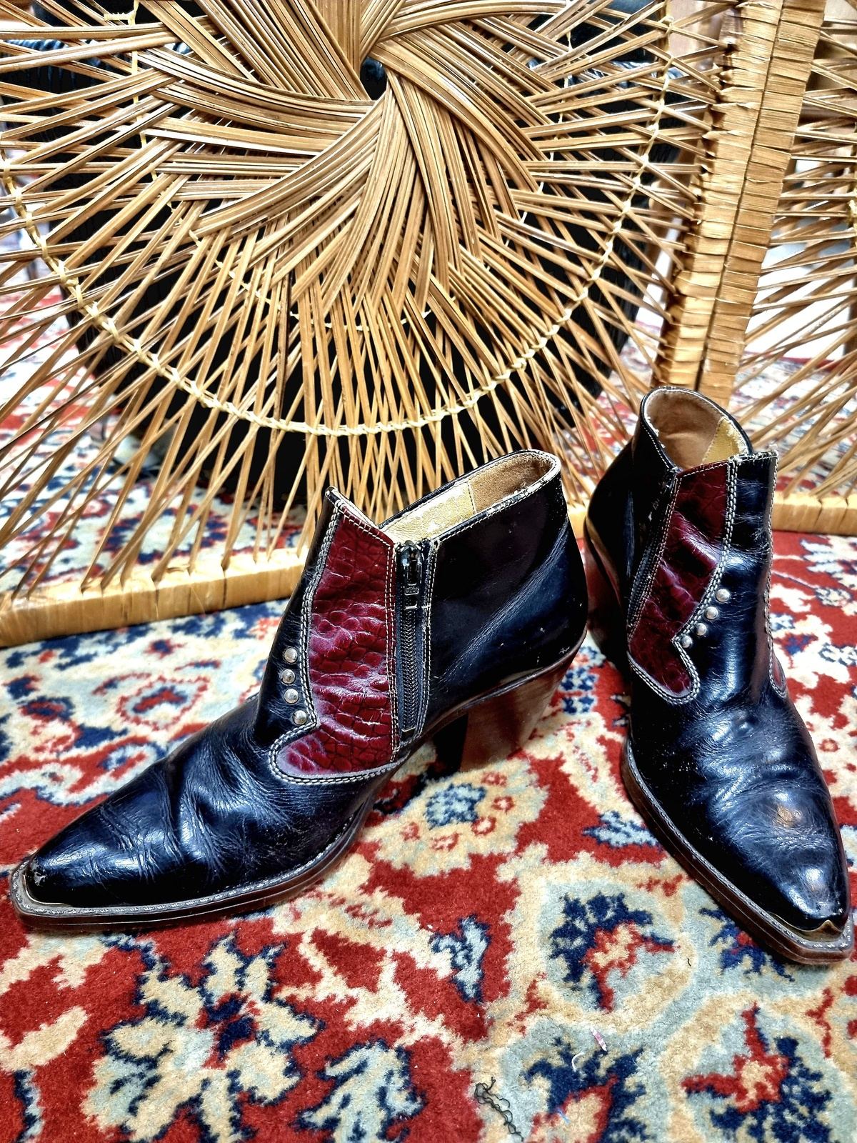Vintage Leather Ankle Boots