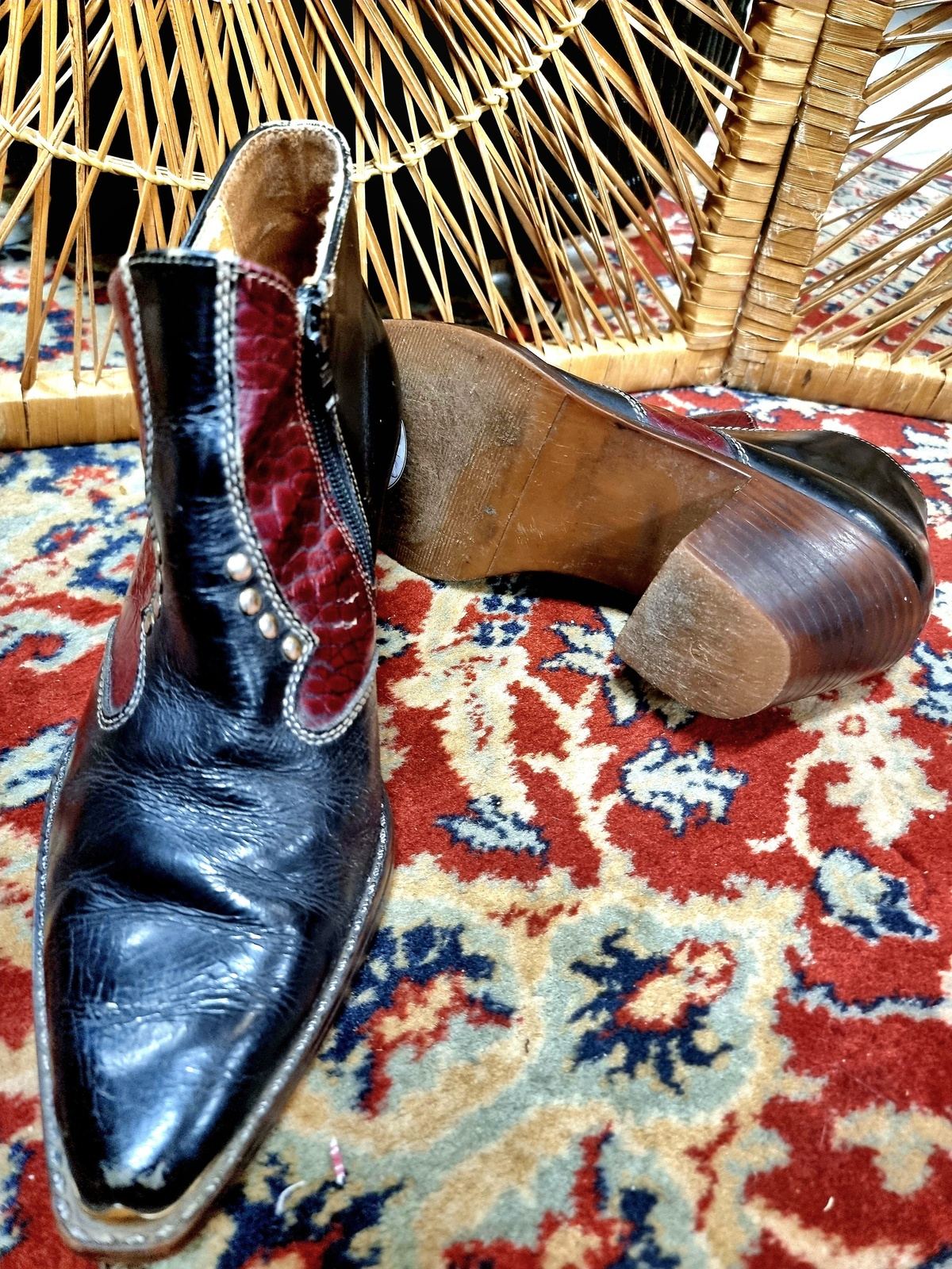 Vintage Leather Ankle Boots