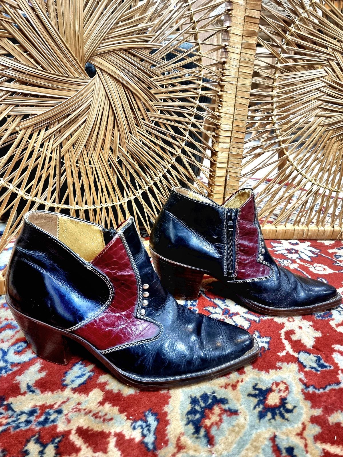 Vintage Leather Ankle Boots
