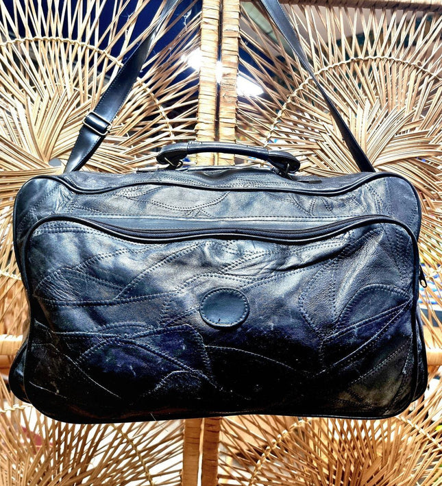 Vintage Leather Holdall Weekend - Yatva