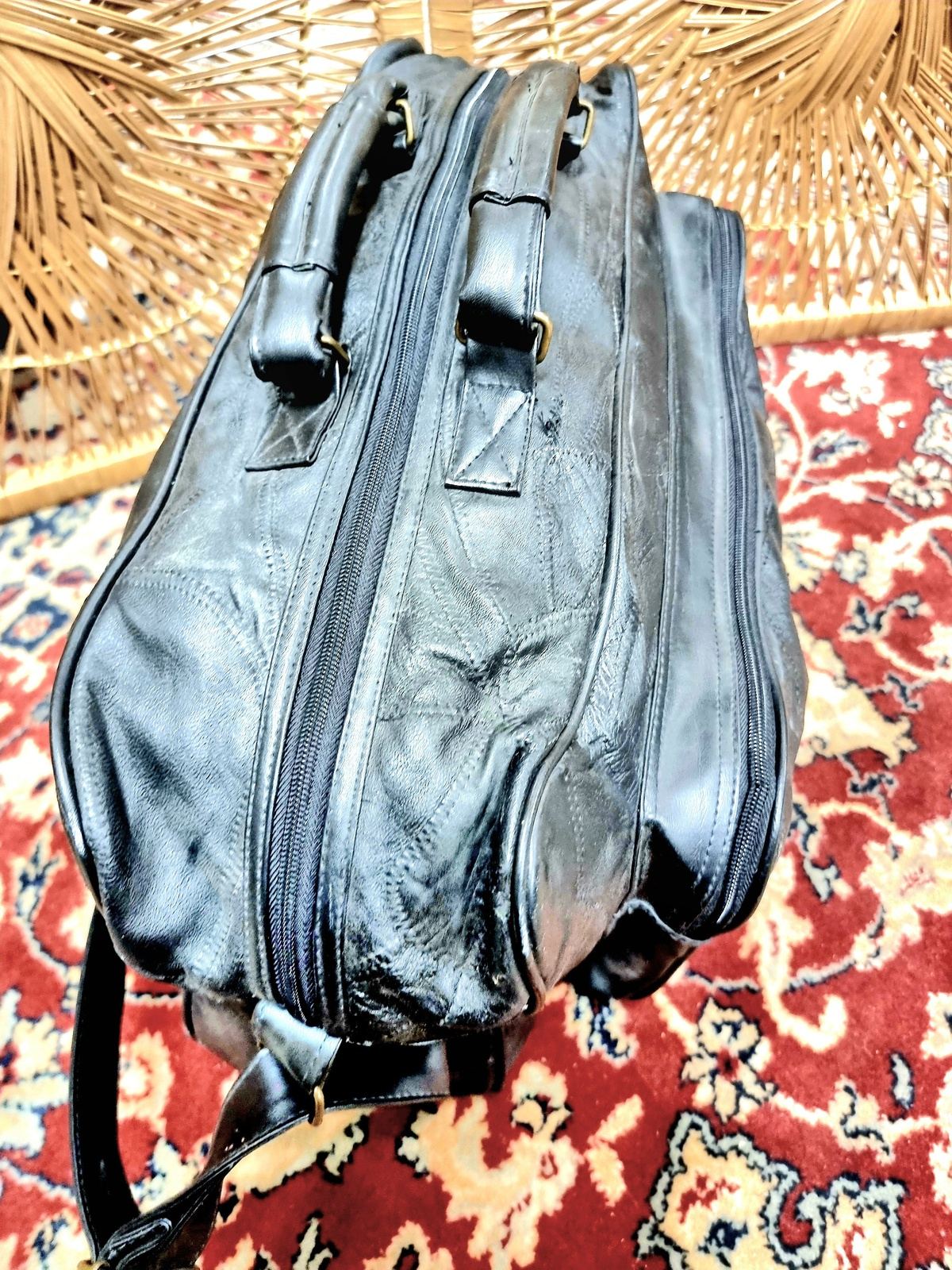 Vintage Leather Holdall Weekend