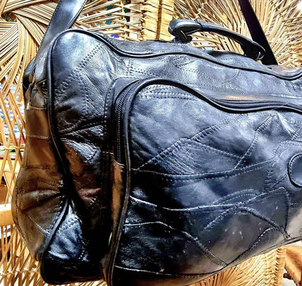Vintage Leather Holdall Weekend - Yatva