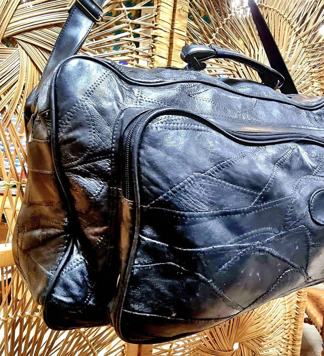 Vintage Leather Holdall Weekend - Yatva