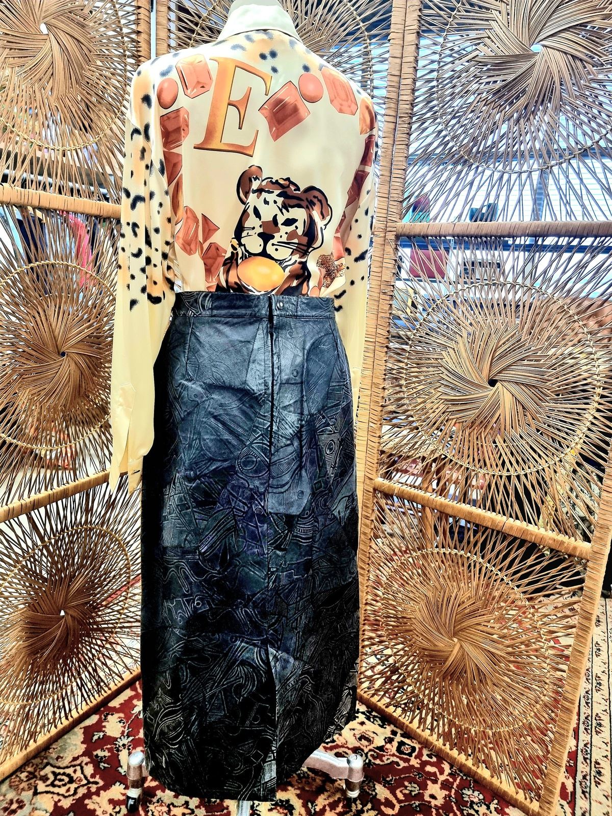 Vintage Leather Skirt