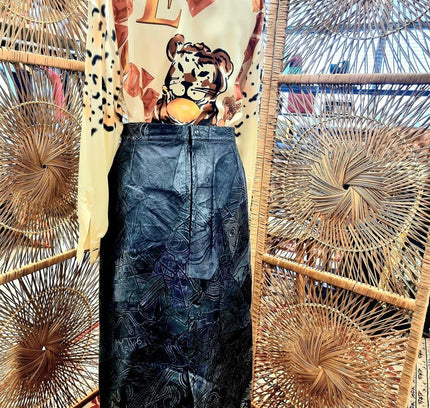 Vintage Leather Skirt - Yatva
