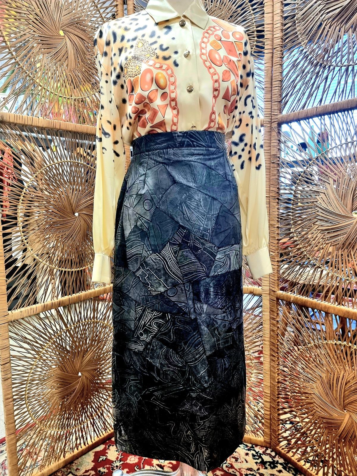 Vintage Leather Skirt