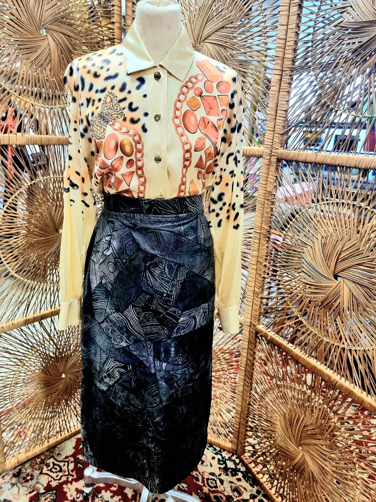 Vintage Leather Skirt
