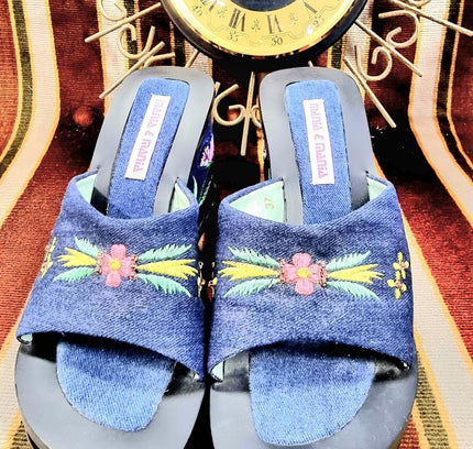 Vintage Mania & Mania Wedge Shoes - Yatva