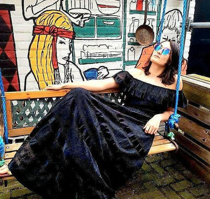 Vintage Modelly Maxi Dress - Yatva