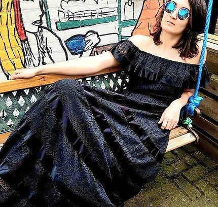 Vintage Modelly Maxi Dress - Yatva