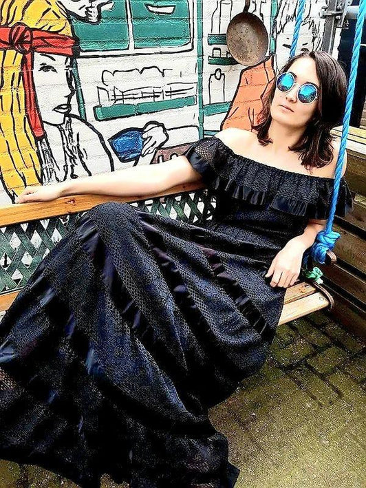 Vintage Modelly Maxi Dress - Yatva