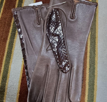 Vintage New 80s Leather Gloves - Yatva