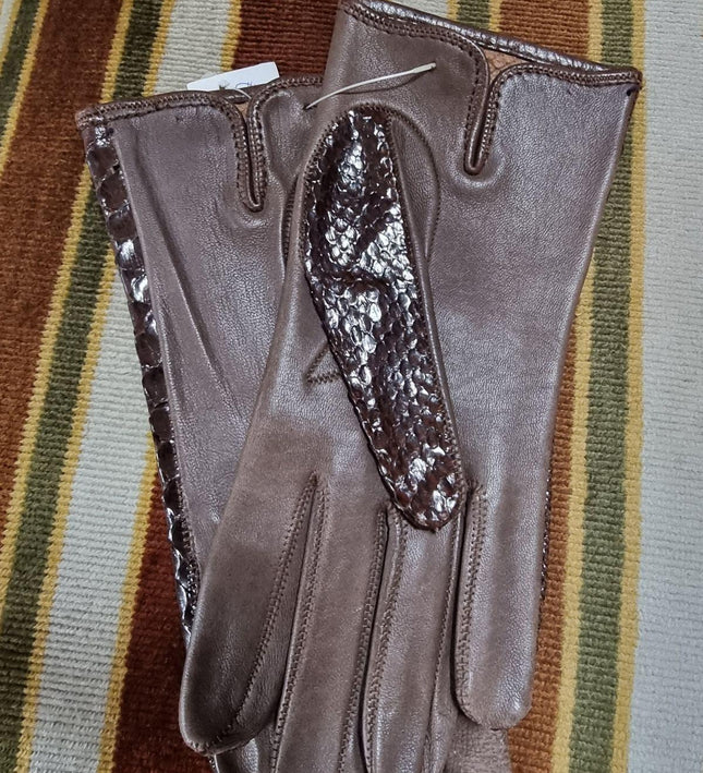 Vintage New 80s Leather Gloves - Yatva