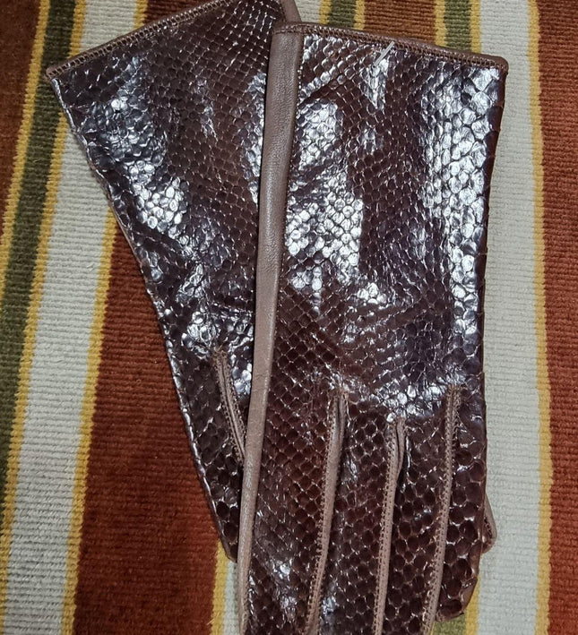 Vintage New 80s Leather Gloves - Yatva
