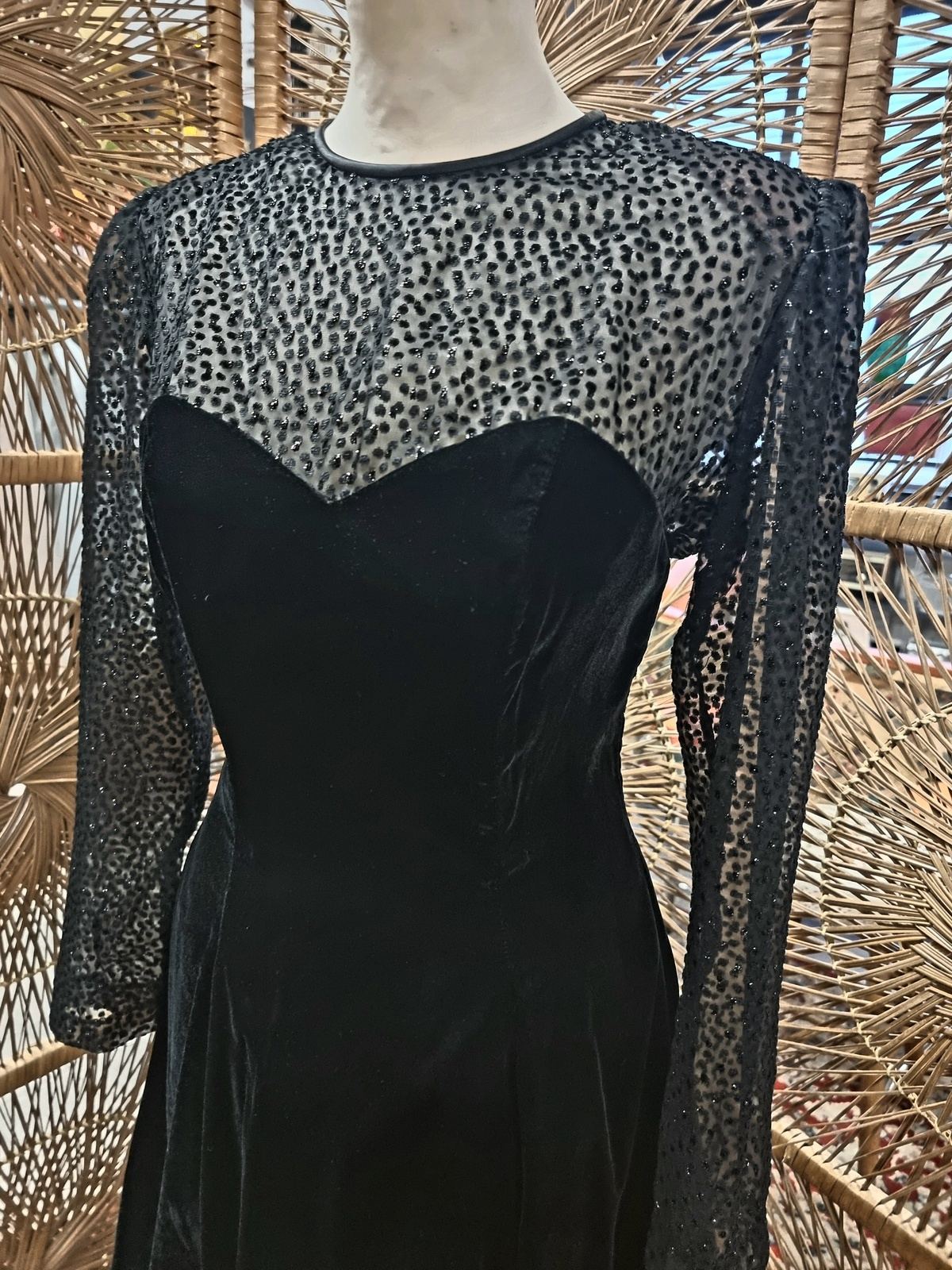 Vintage Niki Livas Velvet Dress