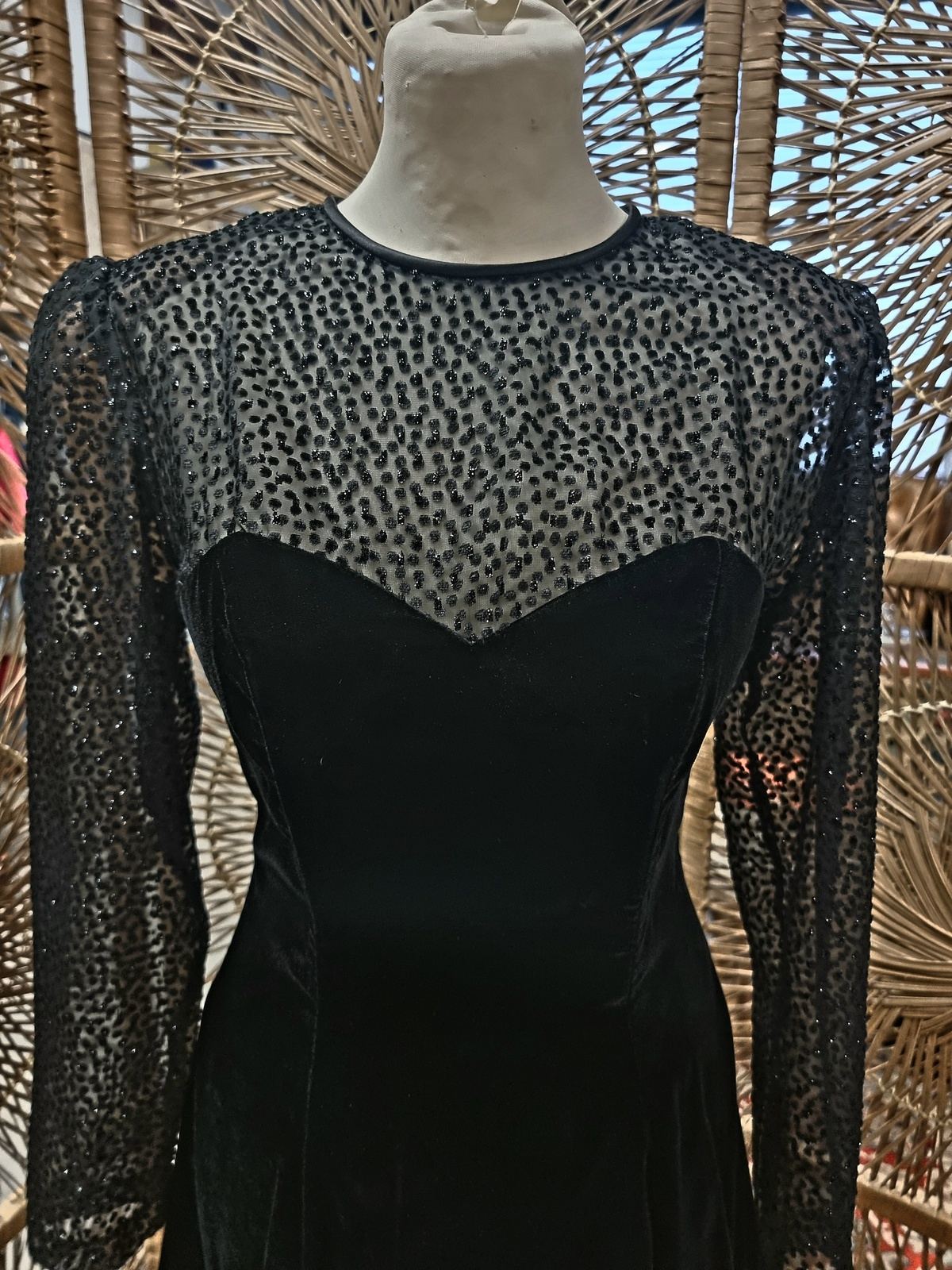 Vintage Niki Livas Velvet Dress