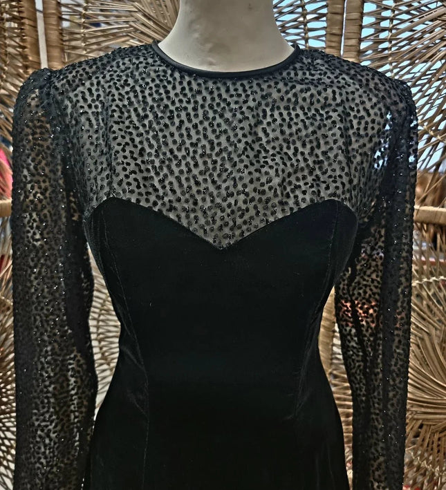 Vintage Niki Livas Velvet Dress - Yatva