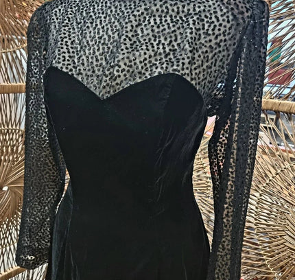 Vintage Niki Livas Velvet Dress - Yatva